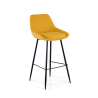 Gestoffeerde Kruk Giselle, Ergonomisch en Zwart Frame 210938 - (Outlet)