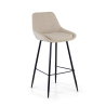 Gestoffeerde Kruk Giselle, Ergonomisch en Zwart Frame 210938 - (Outlet)