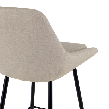 bureaukruk beige giselle stof gestoffeerde armleuningen 4