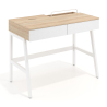 Bureau Opal met laden, melamine natuurlijke afwerking