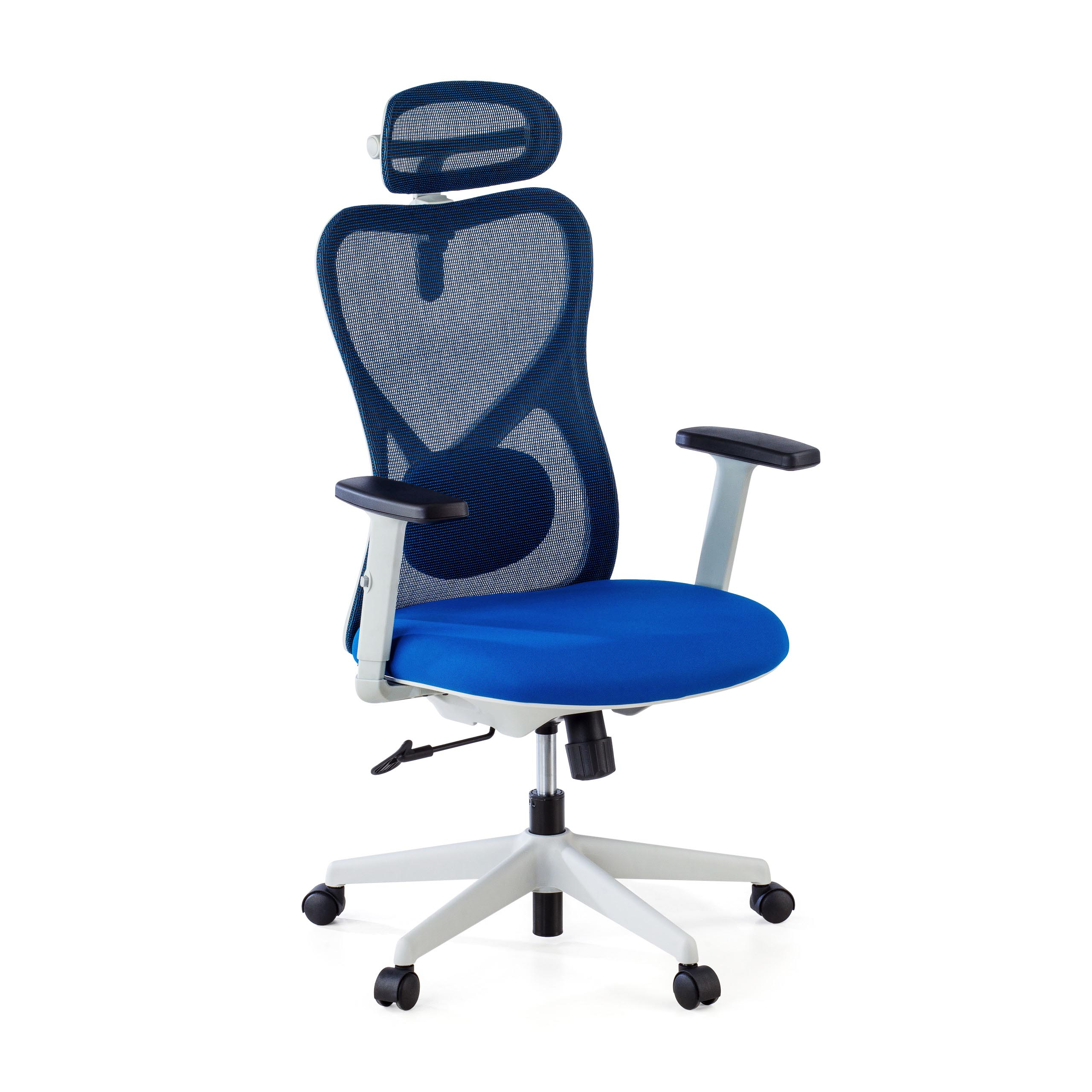Bureaustoel Fusion White, lendensteun