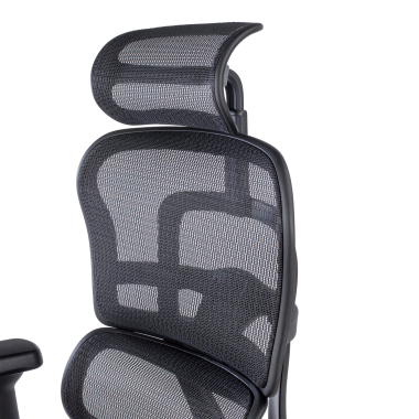 gamestoel zwart zwarte structuur gaming netstof mesh 5d verstelbare armleuningen lumbale steun hoofdsteun 9