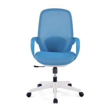 draaistoel blauw whisper netstof mesh vaste armleuningen 3