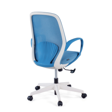 draaistoel blauw whisper netstof mesh vaste armleuningen 7
