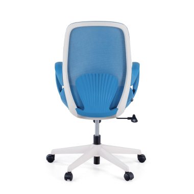 draaistoel blauw whisper netstof mesh vaste armleuningen 8
