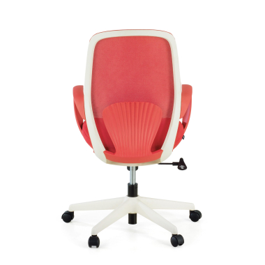 draaistoel rood whisper netstof mesh vaste armleuningen 8