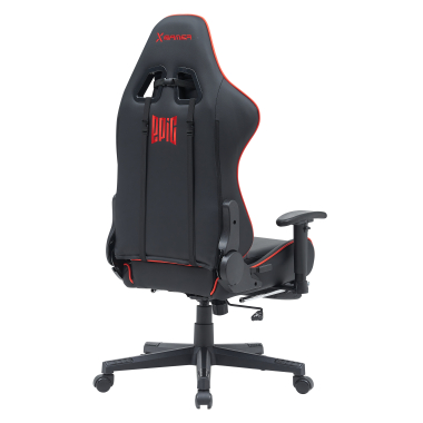 gamestoel rood epic kunstleder beweegbare armleuningen lumbale en cervicale kussen hoofdsteun uitschuifbare voetensteun 8