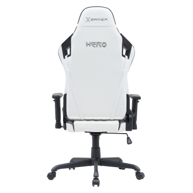 gamestoel wit grijs hero kunstleder beweegbare armleuningen lumbale en cervicale kussen hoofdsteun 6