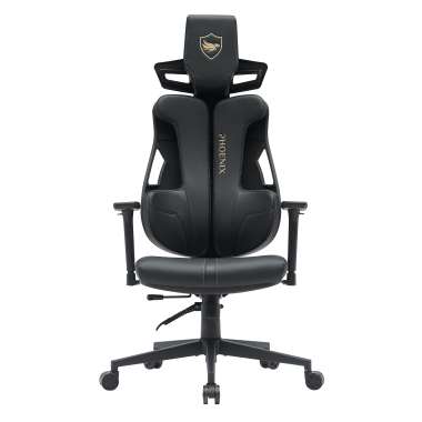 gamestoel zwart phoenix stof 3d verstelbare armleuningen hoofdsteun 2