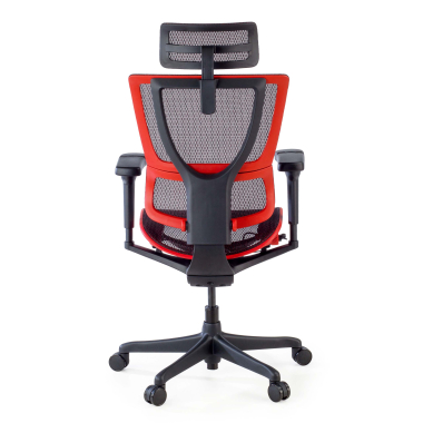 gamestoel rood gamingstoel netstof mesh 5d verstelbare armleuningen lumbale steun hoofdsteun 9