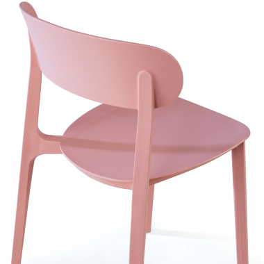 vergaderstoel roze moon kunststof zonder armleuningen 5