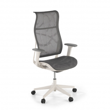 refurbished bureaustoel grijs stay netstof mesh beweegbare armleuningen 1