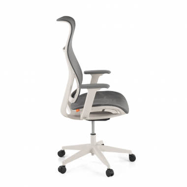 refurbished bureaustoel grijs stay netstof mesh beweegbare armleuningen 7