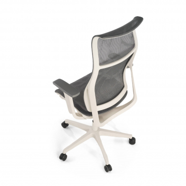 refurbished bureaustoel grijs stay netstof mesh beweegbare armleuningen 8